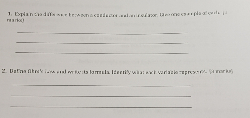 Solved: Explain the difference between a conductor and an insulator ...