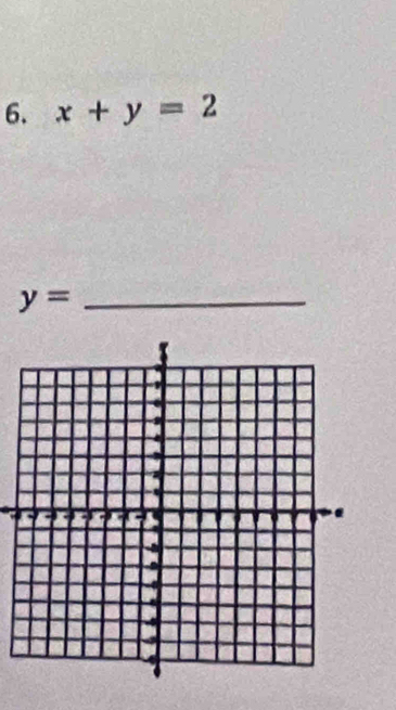 x+y=2
_ y=