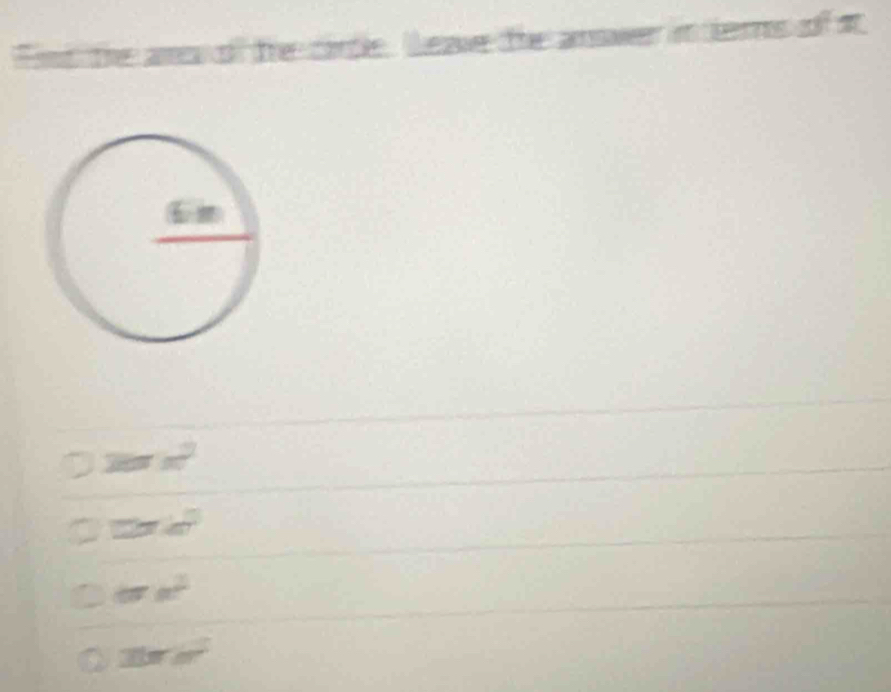 20π x^2
2π 40°
orx^2