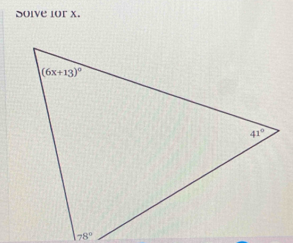 Solve 1or x.