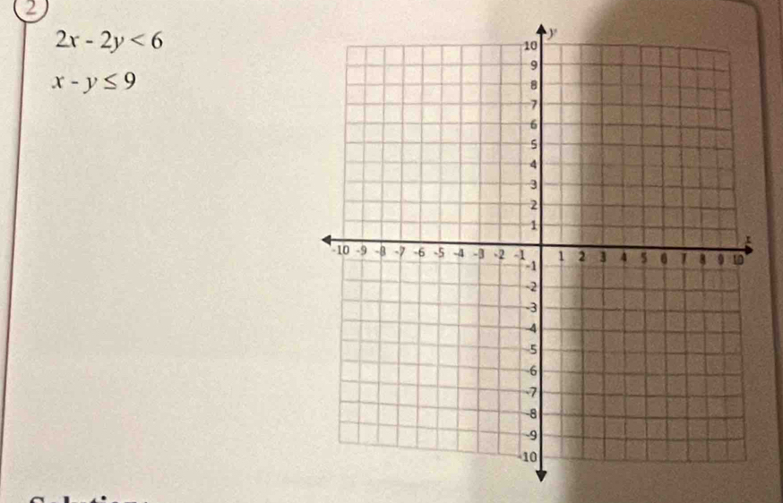 2
2x-2y<6</tex>
x-y≤ 9