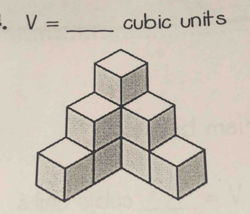 V= _ 
cubic units