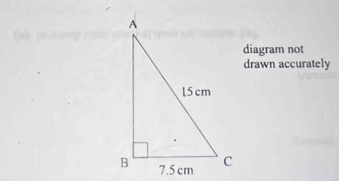 diagram not 
drawn accurately