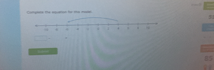 Complese the equattion for this model
51
Submic
85