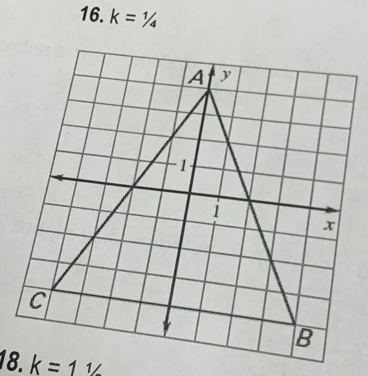 k=1/4
18. k=11/