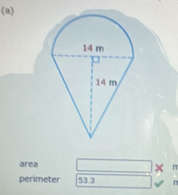 area
x n
perimeter 53.3
n