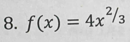 f(x)=4x^2/_3