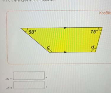 KooBits
∠ c=□°
∠ d=□°