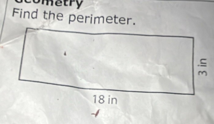 cometry 
Find the perimeter.