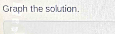 Graph the solution.