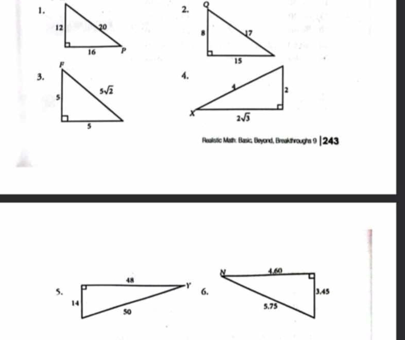 Realistic Math: Basic, Beyond, Breakthroughs 9 |243
6.
5.