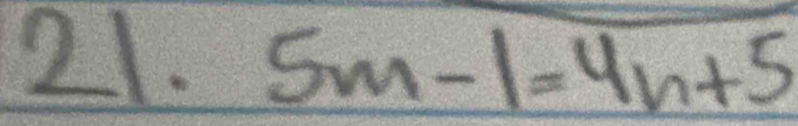 5m-1=4n+5