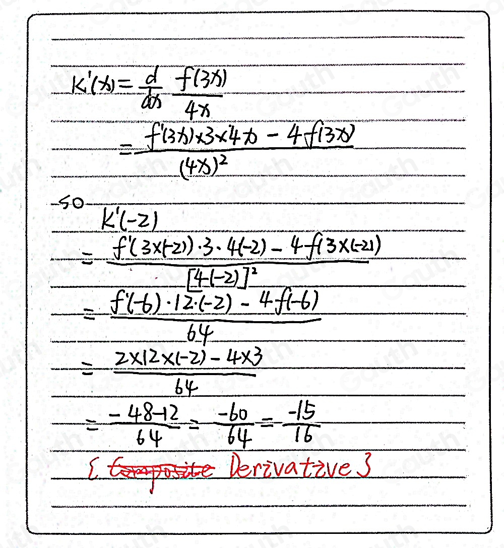 Solved: The table above gives selected values for the differentiable ...