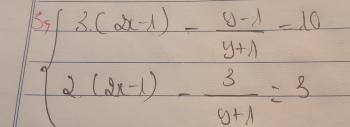 frac 3f-3f· 2x)-frac 3-3x-1=10(2(2x-1)- 3/4+1 =3