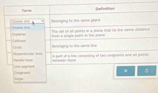 Congruent
Angle