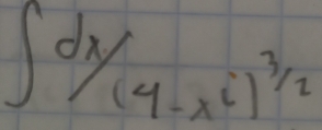 ∈t frac dx(4-x^6)^3/2