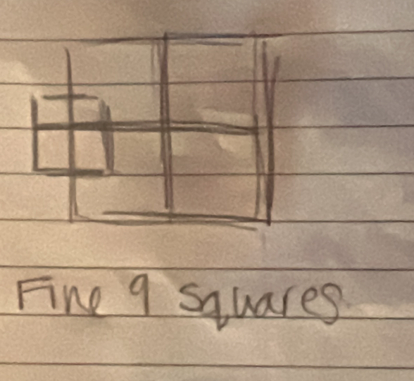 Fine 9 squares