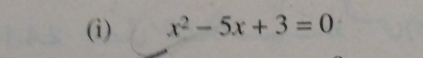 x^2-5x+3=0