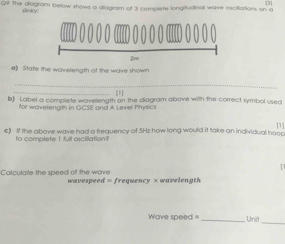 Solved: [3] Q9 The diagram below shows a diagram of 3 complete ...