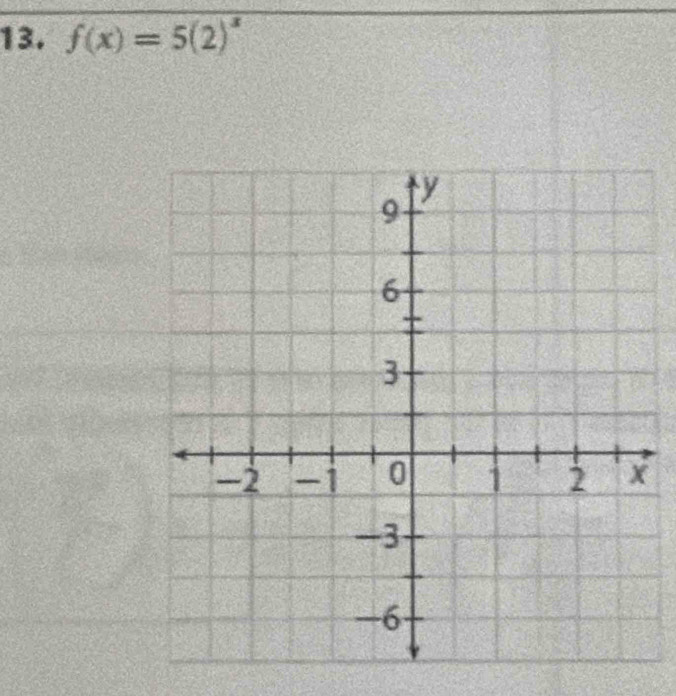 f(x)=5(2)^x