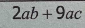 2ab+9ac