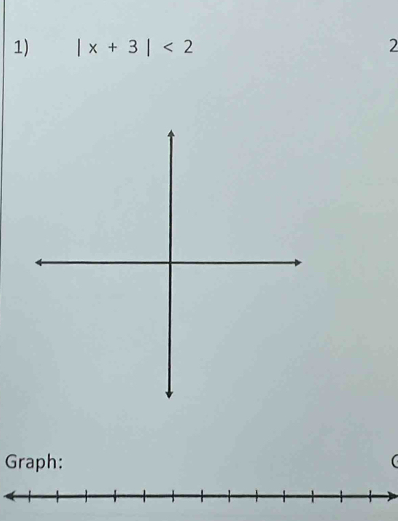 |x+3|<2</tex> 2 
Graph: