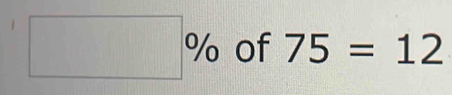 n 、 of 75=12