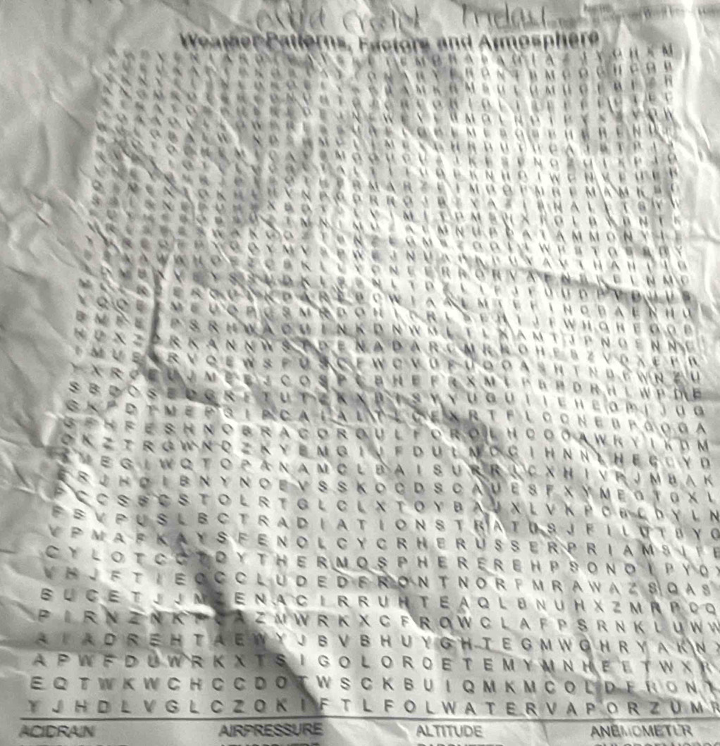 Weather P atlerns, Factors and Armosphère
P a o i a Z J Y o H x Μ
hon th m goghCoR
R MSu tu mug er esh
we yia mai h a i py x z y ow
A e co b e me b g b b ù é r e n D e
Cva iKe se no zhik pao
Lv Q e k n h o t we n v e u e t
m a r z e i m b o e m h e ma m k  
P o r ro j e t y a z í rna l a t bi 
M i t omeu xh o lb a bnte
a    u  p e a tam mon  t t 
om e zooia  wr sto srd y
C£Νυλοκрωναψτйληττο
ne errórva en e re lnmd
*τοgliejfúudpοduur
reb cw ia almte fihobaenhu
Q org s m r d o h i or le e h i j e wh gh e g o e
P s rhwà cu in K d n w h l t l k am t ị p n g en ng
D r k an n w s t d e n a d ar cm r r o h e b z v o x e e r
V  B  r V o e w s f ü s c e w c v of u d o a s h t n đ e wnzü
* X r o e uj m e  e j C o s P C bh e fR xnL' B b d r H l w P d e
S b d o s e d g r e tu te k n r T s y y u gu i i eh e o m i j ü a
SKdτmep sip ca lalt í ceX ΒΤFlooner pgo ga
S e H F e sh Ν o bra cor oul foro l h cooa wk y i k р м
O K Z t r g w n O Zk Ye m g i  j f d U L n D C i HN N L H e G C y d
e G i w Q to P a n a mC l  ba I S UR R iC X H I V P J m bak
E δJ Η Ο Ι ΒΝΥ Ν Ο Εν S SΚO C D S CaU E S F X Y ΜΕα T ω х ι
PCCSSCSTOL R TGL CLXTOY BAUX LV K POB L D Y L N
F E V PUSL BCTrad iatiONSTRATuS JFiLUTBy o
V P Ma F k a y s F en o l cy cr h er üsser pri a m s ite
CyLotcctoyther moSpherereh p SonoIPy o y
VHJFTieocclude d FRon Tnor FM ra w a z soas 
S u Ce TJjn zen acIr ruH te a ql bnu H X z m R P o q
P I R N Z N K P C A ZM W R K X C F R OW C L A F P S R N K L u WW
A T A D R E H T A E W Y J B V B H U Y G H- T E G M W G H R Y A K N X
A PW FDU W R K X TS igOLOrOe TEM Y M NH e L T W X R 
E Q T W K W C H C C D O T W S C K B U I Q M K M C O L D F H о Ν T
YJ H D L V G L C ZO KIF T L FOLWa Te R Va Po r Züm R
ACIDRAIN AIRPRESSURE ALTITUDE ANEMOMETUR
