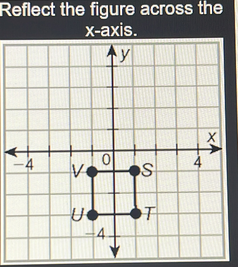 Reflect the figure across the 
x-axis.