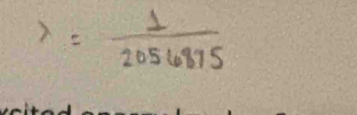 lambda = 1/2056875 