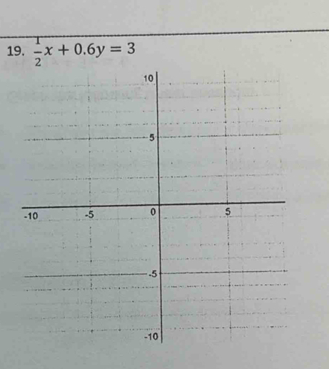  1/2 x+0.6y=3