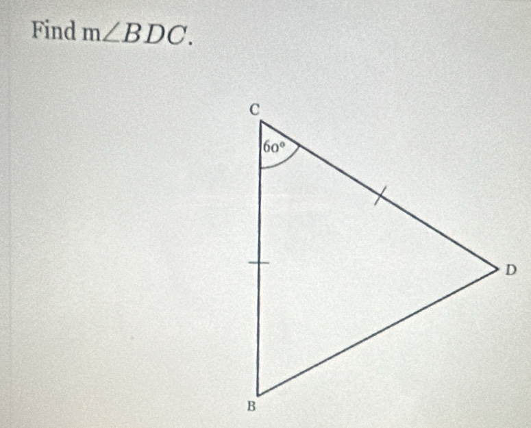 Find m∠ BDC.