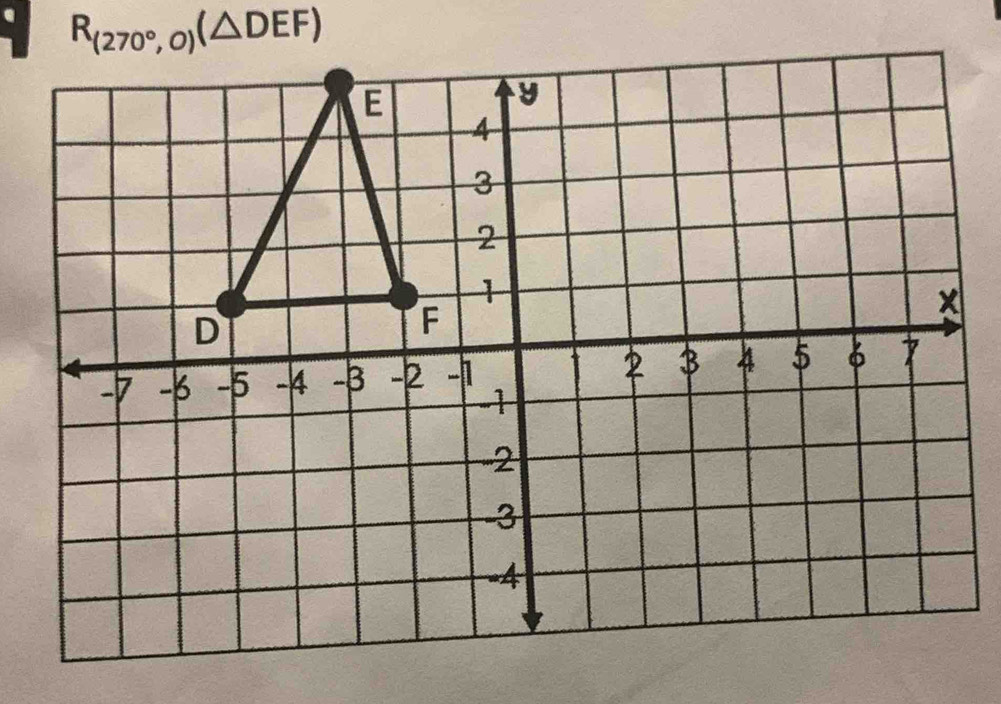 R_(270°,0)(△ DEF)