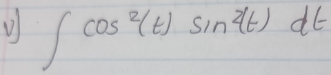 ∈t cos^2(t)sin^2(t)dt