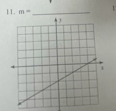 1 
11. m= _