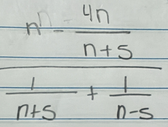 frac m-frac 4n- 4n/n+3  1/n+5 +frac 