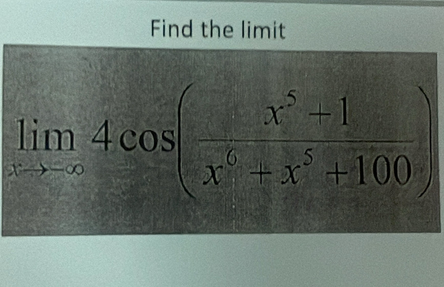 Find the limit