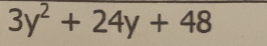 3y^2+24y+48