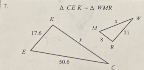 △ CEKsim △ WMR