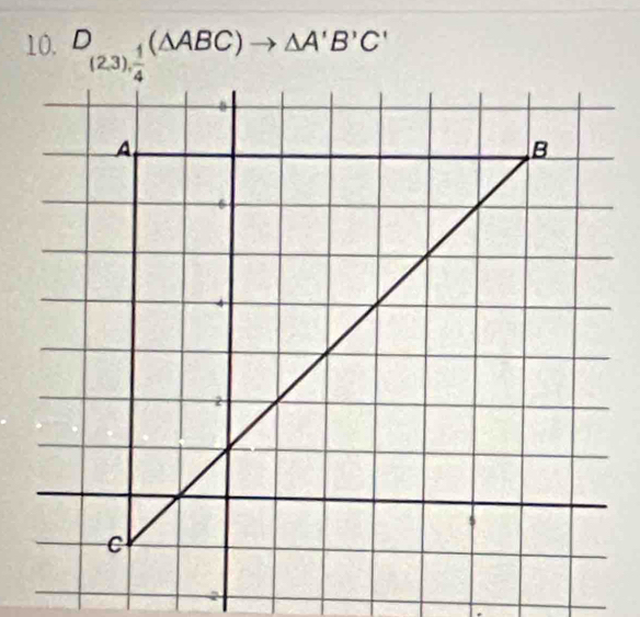  1/4 (△ ABC) to △ A'B'C'