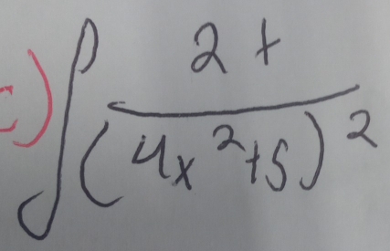 )∈t frac 2t(4x^2+5)^2