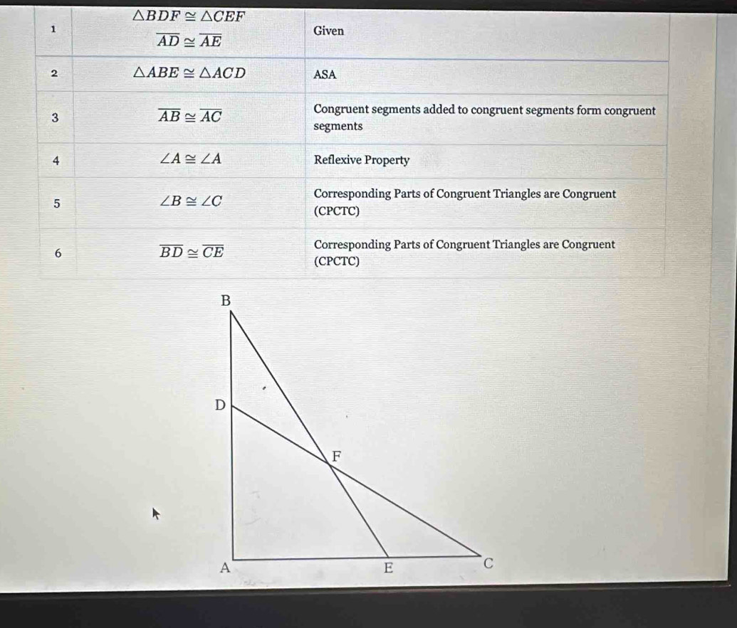 △ BDF≌ △ CEF