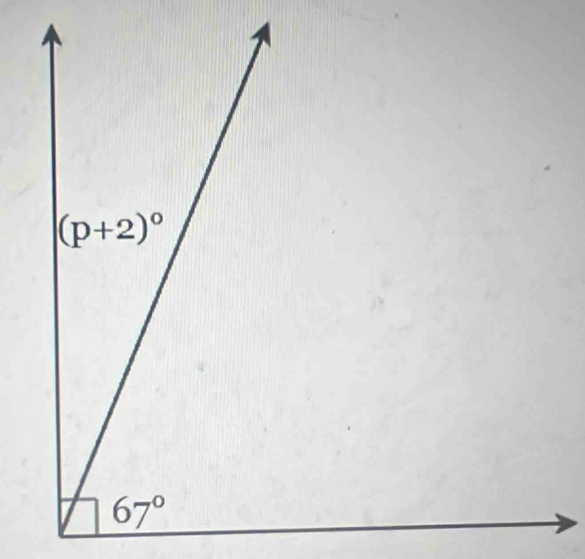 (p+2)^0
67°