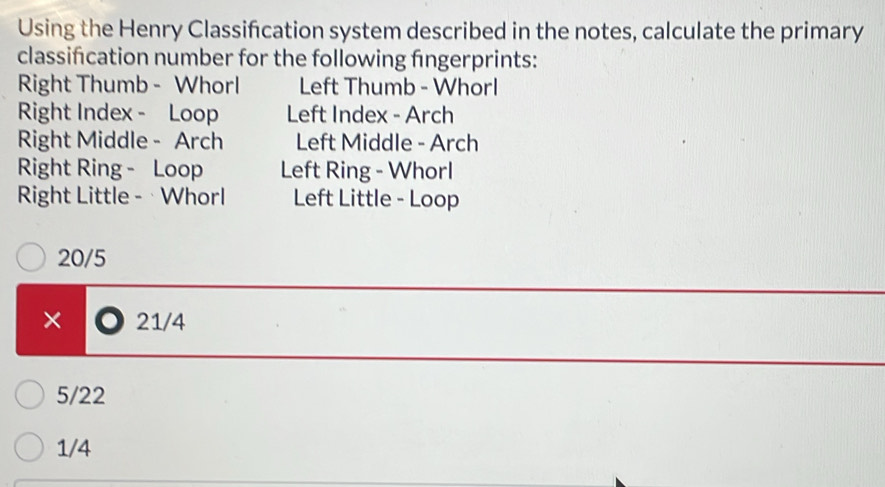 Solved: Using the Henry Classification system described in the notes ...