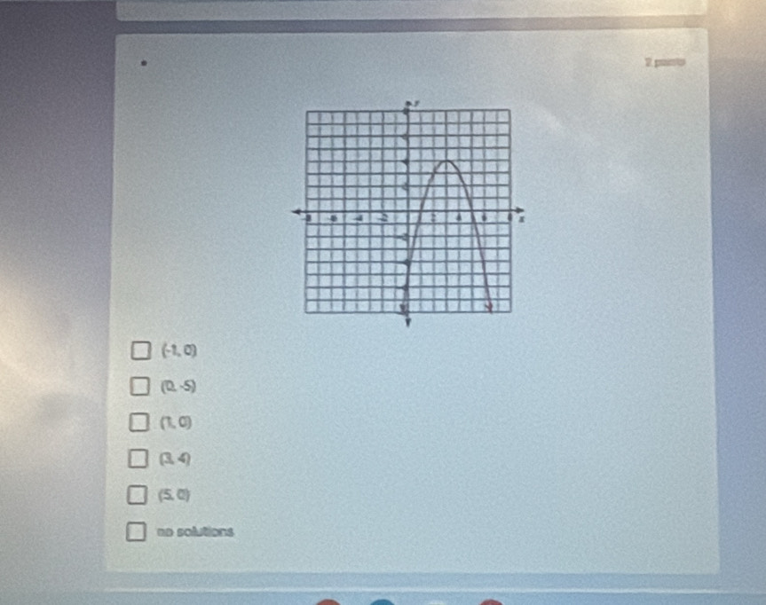 (-1,0)
(0,-5)
(1,0)
(3,4)
(5,0)
ne solutions