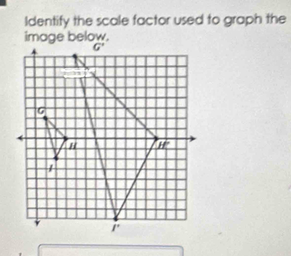 Identify the scale factor used to graph the