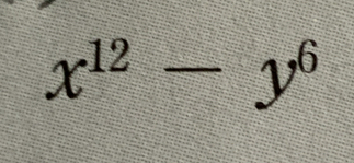 x^(12)-y^6