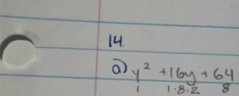 a beginarrayr y^2+16y+64 1.41.8