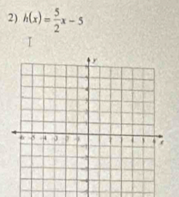 h(x)= 5/2 x-5