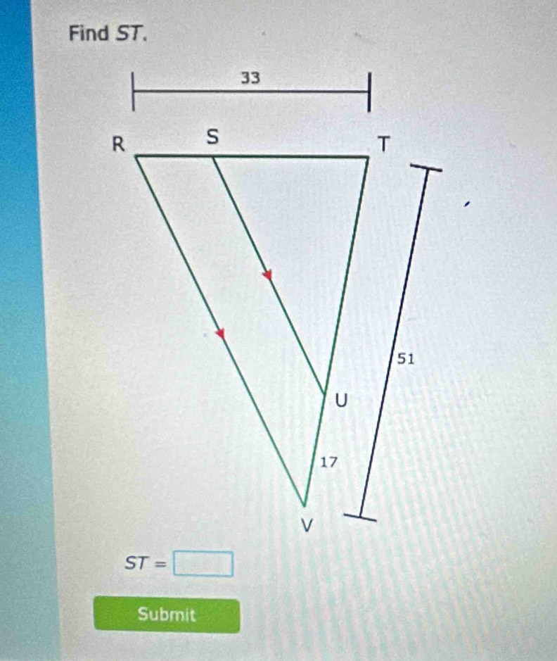 Find ST.
ST=□
Submit